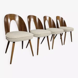 Komplet krzeseł proj. A.Suman, Czechosłowacja,  lata 60 